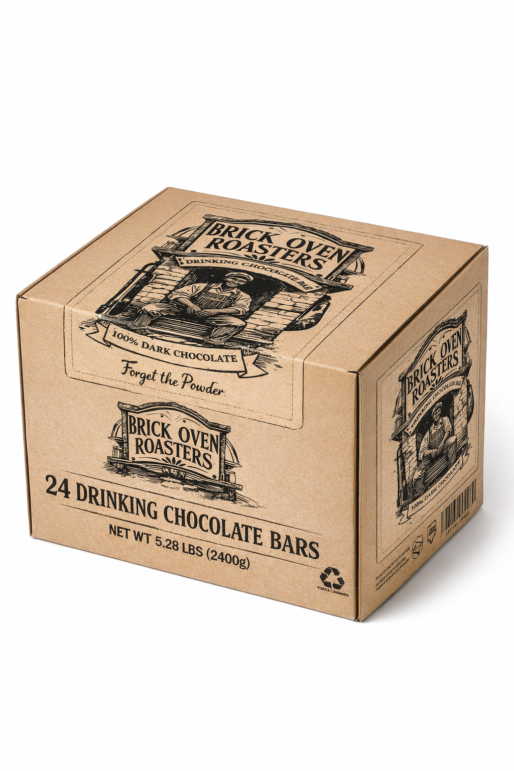 100% Dark Drinking Chocolate Bar(24 per case)