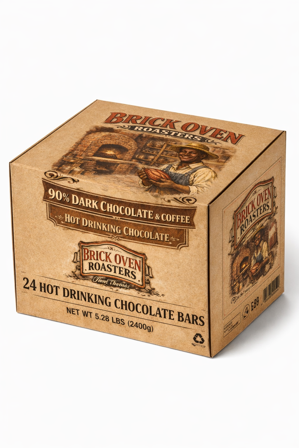 90% Dark Drinking Chocolate and Coffee Bar(24 per case)