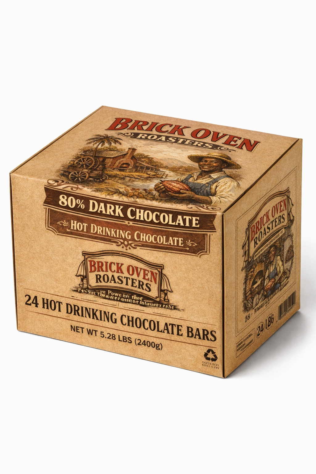 80% Dark Drinking Chocolate Bar(24 per case)